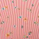 Штапель вискозный, микрожаккард (бабочки на полосатом платье) (008242)