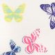 Сатин вискозный (маленькие цветные бабочки) (008254)