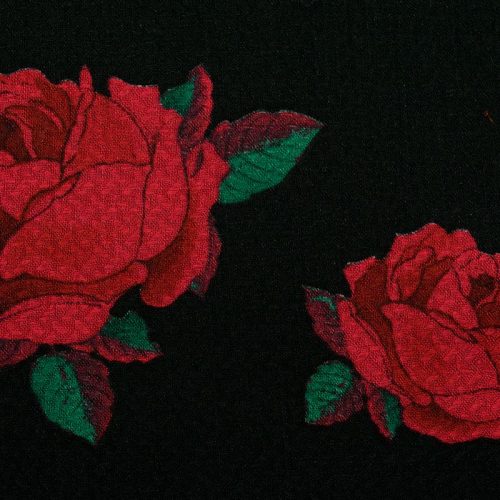 Штапель вискозный, микрожаккард (дикая роза) (008269)