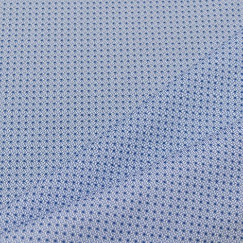 Поплин хлопковый Canclini (голубые ромбы) (008173)