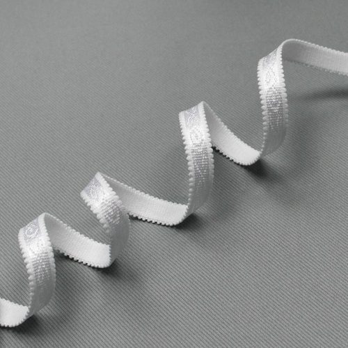 Резинка бретелечная 10 мм, белый, диз. 60701/10 (008015)