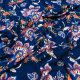 Вискоза плательная (сказочные цветы на синем) (006821)