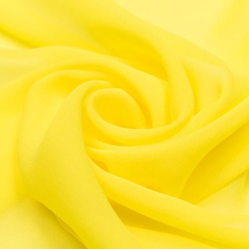 Жоржет шелковый (желтый) (006989)