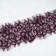Кружевная тесьма шантильи (цветы марсала, 3м) (006910)