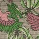 Габардин-стрейч (розовые попугаи) (008393)