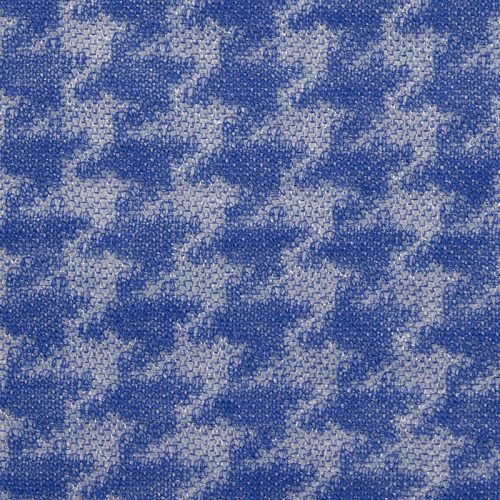 Трикотаж жаккардовый (яркая сине-серебристая гусиная лапка) (008431)