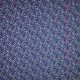 Рогожка хлопковая (маленькие цветочки на  темно-синем) (005367)