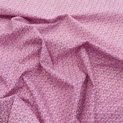 Поплин хлопковый (розовые цветы) (007140)