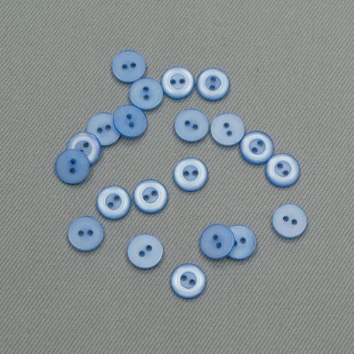 Пуговицы пластиковые 11 мм (голубой) (008665)