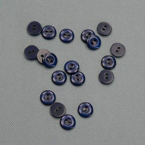 Пуговицы пластиковые 11 мм (темно-синий) (008670)