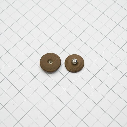 Кнопка обтяжная 21 мм (кофейный цвет) (005600)