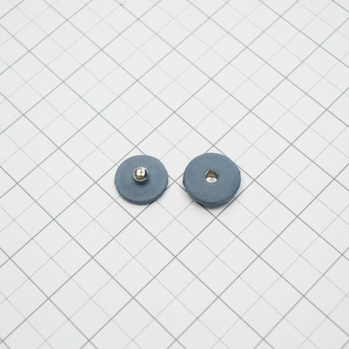 Кнопка обтяжная 21 мм (серо-голубой цвет) (005603)