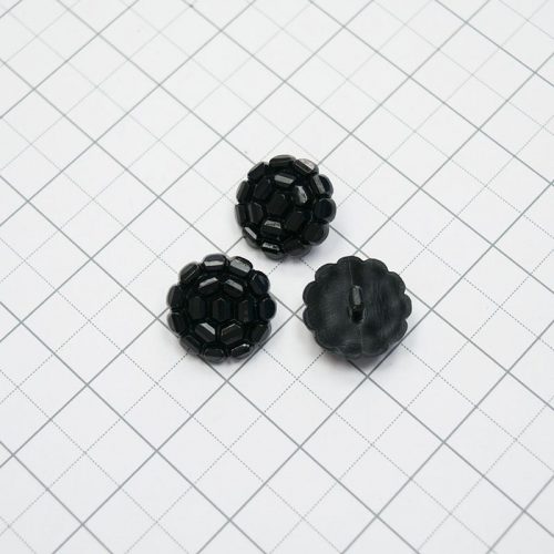 Пуговицы пластиковые, черный (22мм) (005637)