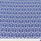 Сатин хлопковый (белые узоры на синем) (005744)