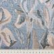 Жаккард хлопковый (морозные тюльпаны в голубом) (008755)