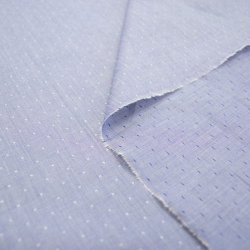 Поплин сорочечный (шашечки под деним, 14) (004353)