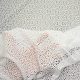 Трикотаж ажурный (незабудки, белый) (004517)
