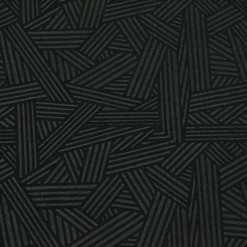 Курточная ткань, именная (геометрия на черном) (007576)