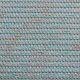Рогожка хлопковая (изумрудные полосочки на радужно-голубом) (008951)
