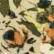 Тонкий вязаный трикотаж (цветочный хаки) (008828)