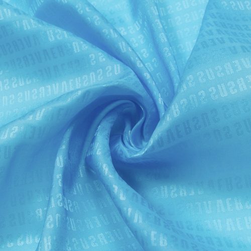 Ткань подкладочная, жаккард (голубой) (009036)