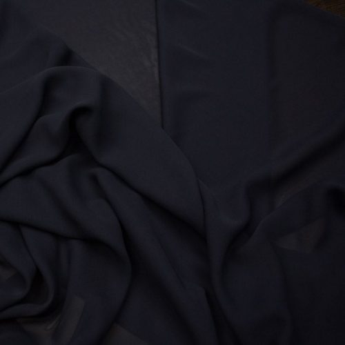 Жоржет шелковый (темно-синий) (004542)