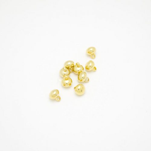 Пуговицы пластиковые, 9 мм (золото) (006250)