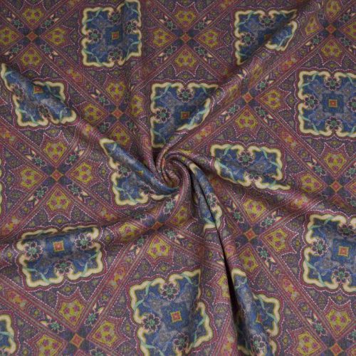 Трикотаж вязаный (Византия, в красных) (003416)