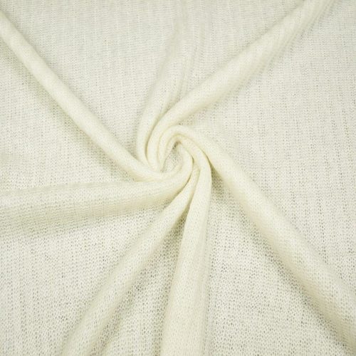 Трикотаж вязаный (резинка, молочный) (003505)