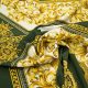Креп шелковый, платок (золото-хаки) (004794)