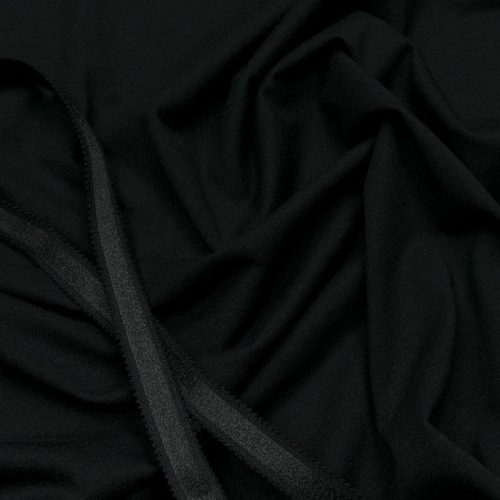 Трикотаж хлопковый бельевой (черный) (007871)
