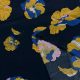 Мраморная вискоза (яркие цветы на темно-синем) (009177)