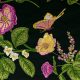 Вышивка на сетке (бабочки в цветениях, ночь) (009183)