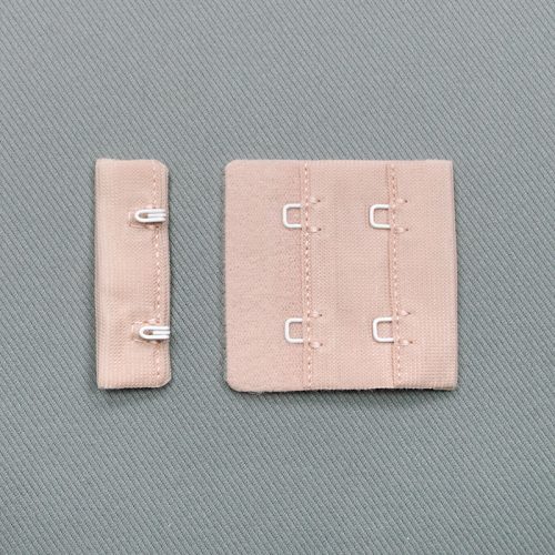 Застежка крючки и петли, 44 мм, 2 ряда, розовеющий персик (009506)