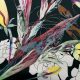 Габардин стрейч, тонкий (зачарованные цветы) (009581)