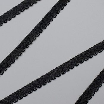 Резинка отделочная 10 мм, черный, 641/10 (Lauma) (009907)