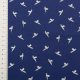Габардин-стрейч хлопковый Paul Smith (бумажные пташки, синий) (009857)