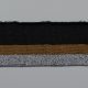 Подвяз трикотажный, черный с серебряной и бронзовой полосой, 4х80 см (009932)