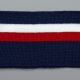Подвяз трикотажный, синий с красной и белой полосой, 6х80 см (009934)