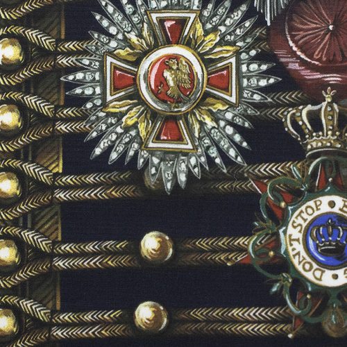 Поплин хлопковый, купон именной Dolce&Gabbana (знаки почета) (009939)