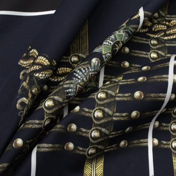 Поплин хлопковый, купон именной Dolce&Gabbana (знаки почета) (009939) Поплин хлопковый, купон именной Dolce&Gabbana (знаки почета) (009939)