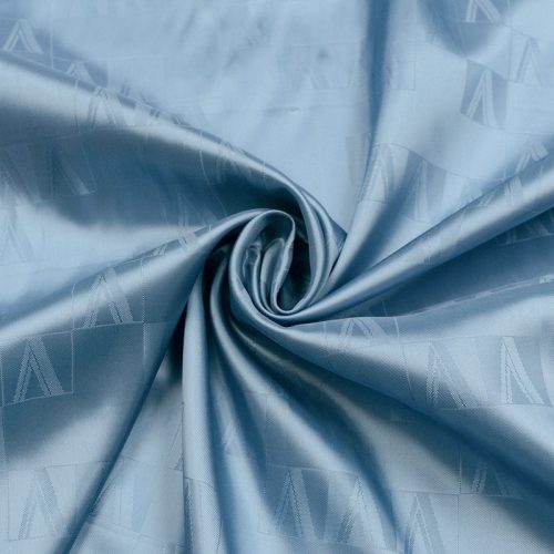 Ткань подкладочная, жаккард (темно-голубой) (010198)