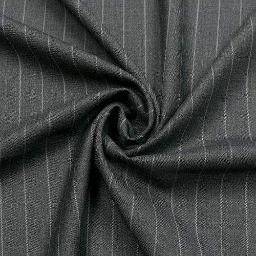 Шерсть костюмная (длинные полосы, серый) (010246)