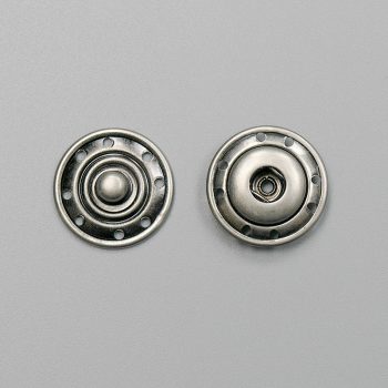 Кнопка пришивная, темное серебро (19 мм) (003556)