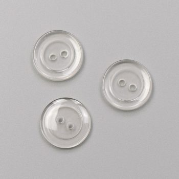 Пуговицы пластиковые, прозрачные (18мм) (010159)