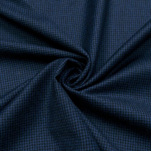 Шерсть костюмная именная Dior (темно-синий пье-де-пуль) (010427)