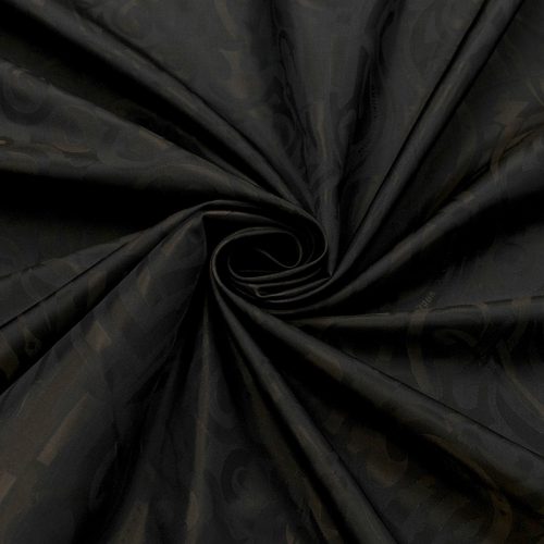 Ткань подкладочная, жаккард-шанжан (темно-карие изразцы) (010430)