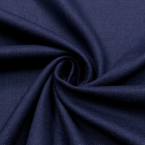 Ткань костюмная, стрейч, Max Mara (синяя рогожка) (010450)