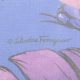 Жоржет шелковый Salvatore Ferragamo, купон (цветущая лагуна) (010480)