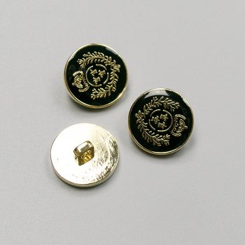 Пуговицы пластиковые, золотой герб, 21 мм (004872)